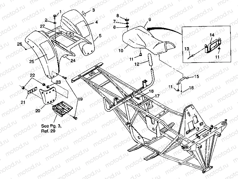 REAR CAB ASSEMBLY 6X6 250 W938727 (4924092409002A) | REAR CAB ASSEMBLY 6X6 250 W938727 (4924092409002A)