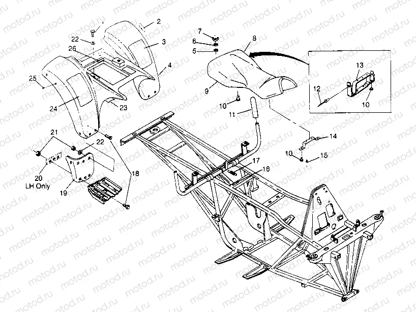 REAR CAB ASSEMBLY 6x6 300 W948730 (4926792679A006) | REAR CAB ASSEMBLY 6x6 300 W948730 (4926792679A006)