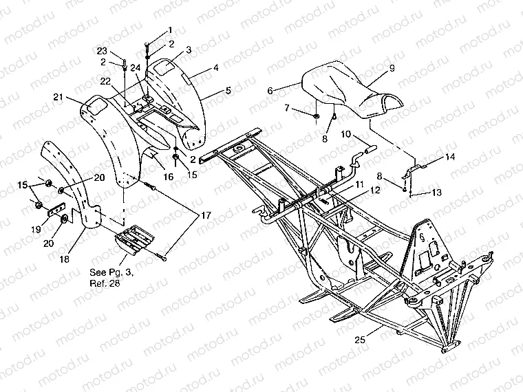 REAR CAB ASSEMBLY 6x6 400L | REAR CAB ASSEMBLY 6x6 400L, SWEDISH S948740 and  NORWEGIAN N948740 (4926812681002A)