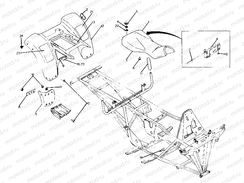 REAR CAB ASSEMBLY BIG BOSS 4X6 (4919801980002A) | REAR CAB ASSEMBLY BIG BOSS 4X6 (4919801980002A)