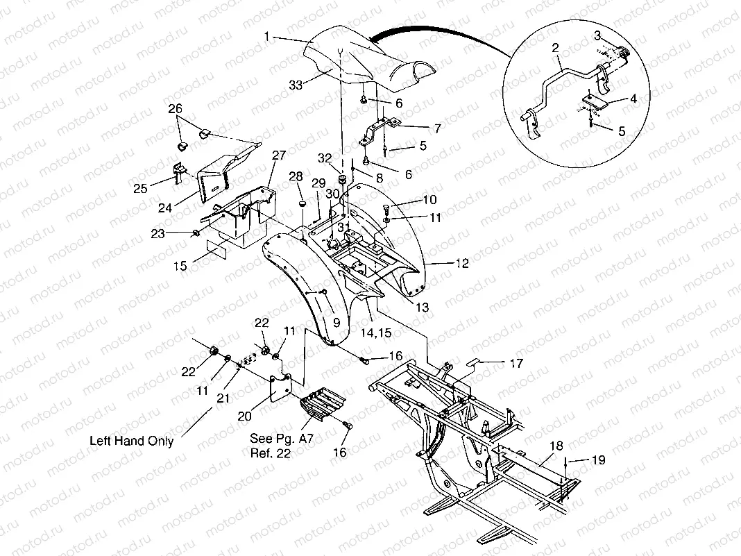 REAR CAB ASSEMBLY Sport 400L W958540 (4930133013A006) | REAR CAB ASSEMBLY Sport 400L W958540 (4930133013A006)