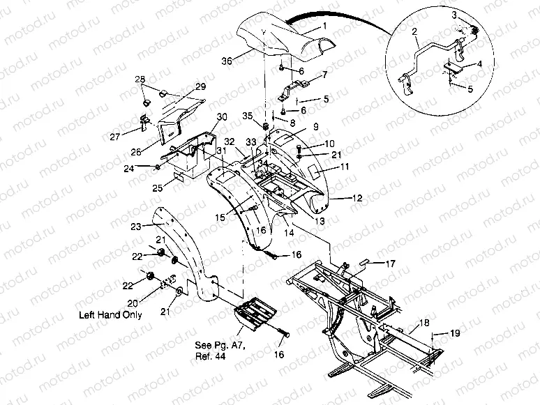 REAR CAB ASSEMBLY Sportsman 4x4 W948040 (4926842684A006) | REAR CAB ASSEMBLY Sportsman 4x4 W948040 (4926842684A006)