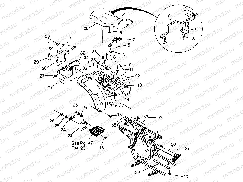 REAR CAB ASSEMBLY Trail Blazer W947221 (4926832683A006) | REAR CAB ASSEMBLY Trail Blazer W947221 (4926832683A006)