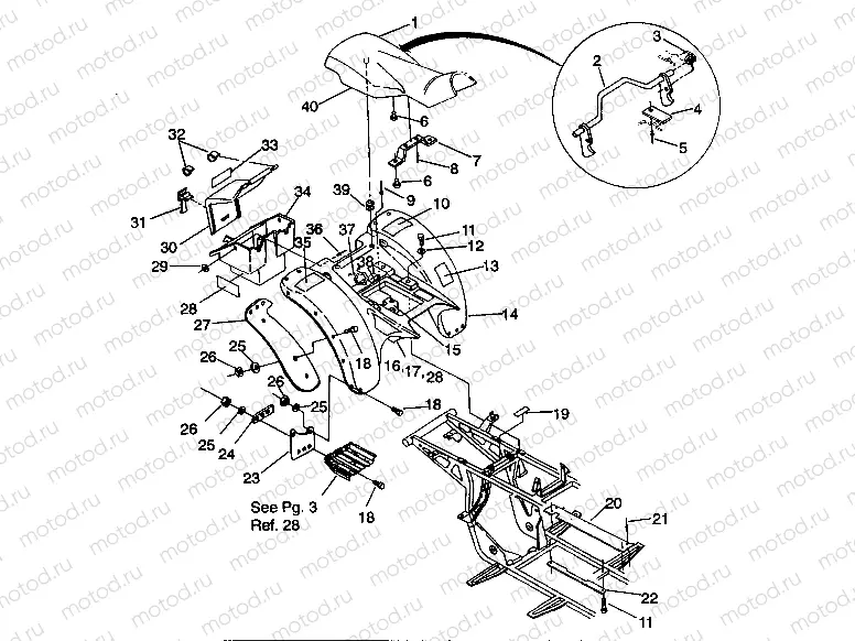 REAR CAB ASSEMBLY Trail Boss W938527 (4924072407002A) | REAR CAB ASSEMBLY Trail Boss W938527 (4924072407002A)