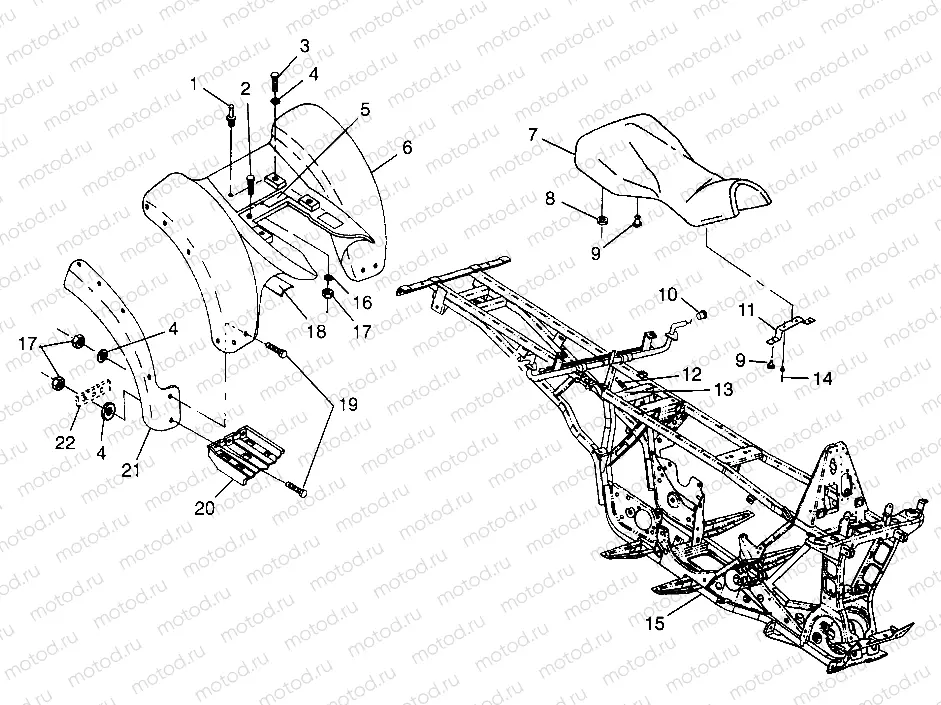 REAR CAB BIG BOSS 6X6 400L W97AE38A (4940814081A006) | REAR CAB BIG BOSS 6X6 400L W97AE38A (4940814081A006)