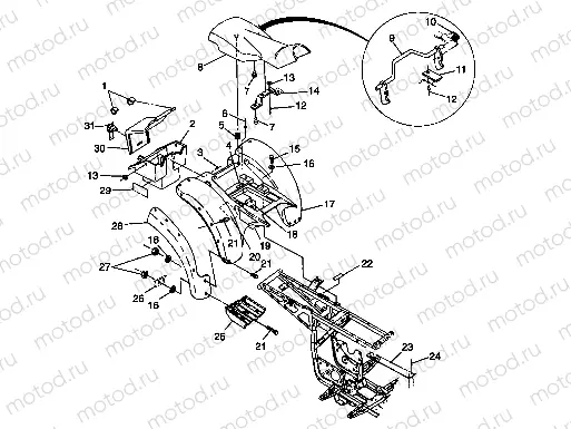 REAR CAB - S98AC42E (4945214521A006) | REAR CAB - S98AC42E (4945214521A006)