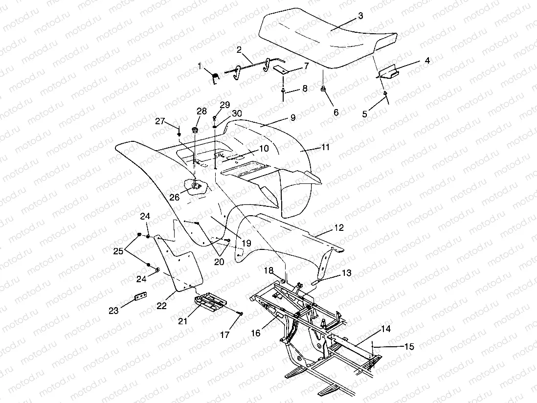 REAR CAB Scrambler W967840 (4935823582A006) | REAR CAB Scrambler W967840 (4935823582A006)
