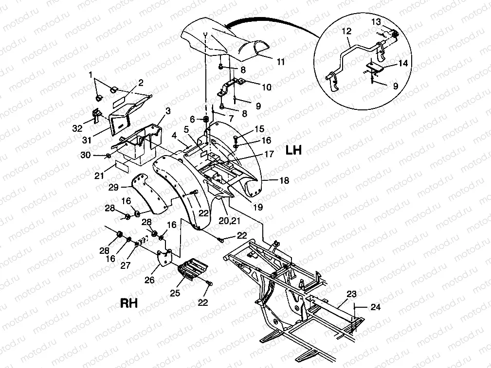 REAR CAB Trail Boss W98AA25C (4945314531A006) | REAR CAB Trail Boss W98AA25C (4945314531A006)