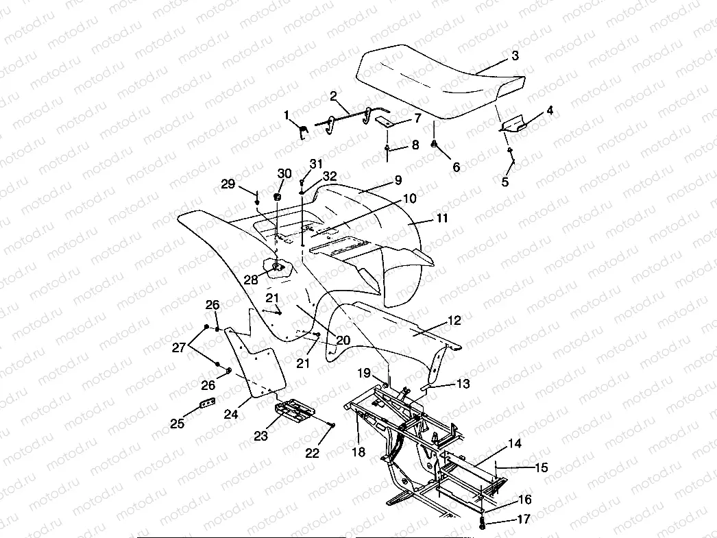 REAR CAB - W968540 (4935863586A006) | REAR CAB - W968540 (4935863586A006)