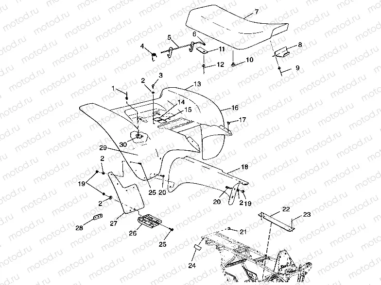 REAR CAB - W98BC50A (4944994499a006) | REAR CAB - W98BC50A (4944994499a006)