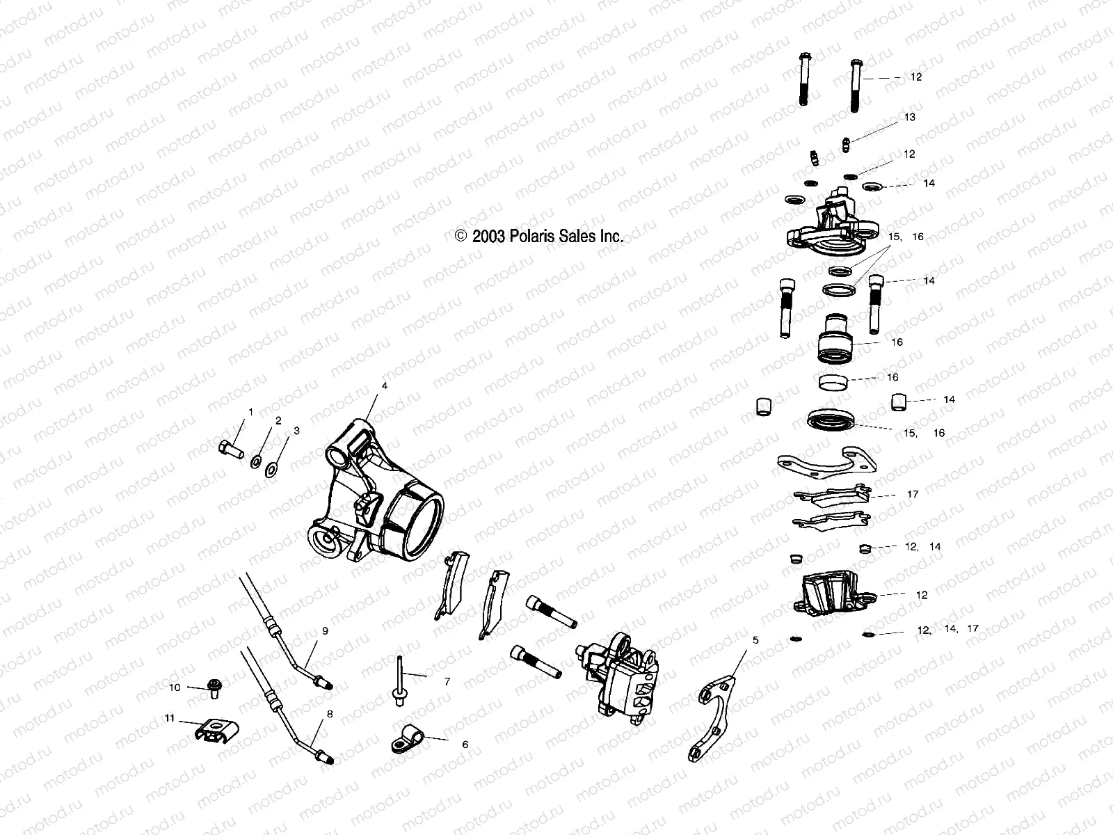 REAR CALIPER - A03CH50AA/AB/AC/AD/AE/AH/AJ (4987318731C09) | REAR CALIPER - A03CH50AA/AB/AC/AD/AE/AH/AJ (4987318731C09)