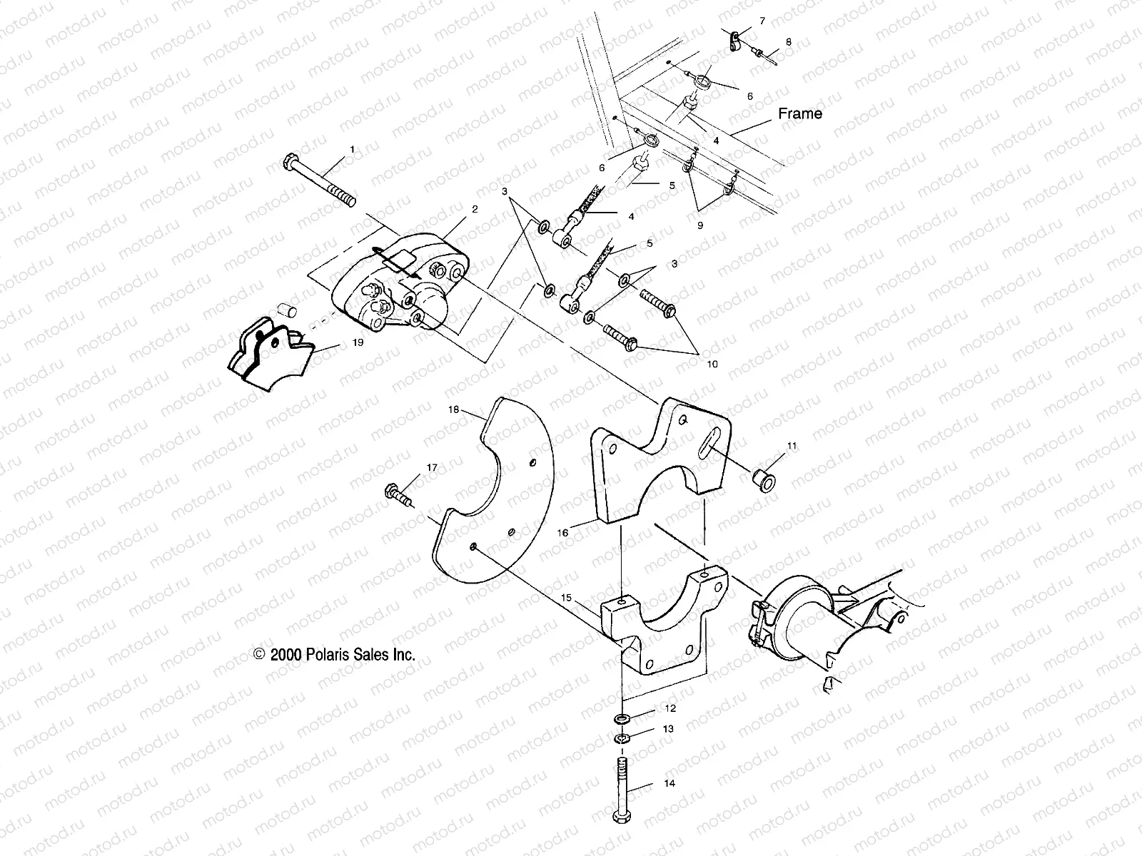 REAR CALIPER MOUNTING - A00AA32AA (4949914991B012) | REAR CALIPER MOUNTING - A00AA32AA (4949914991B012)