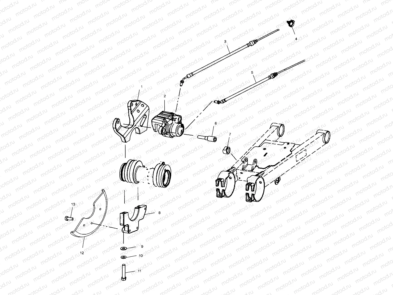 REAR CALIPER MOUNTING - A00CL50AA (4954815481C009) | REAR CALIPER MOUNTING - A00CL50AA (4954815481C009)