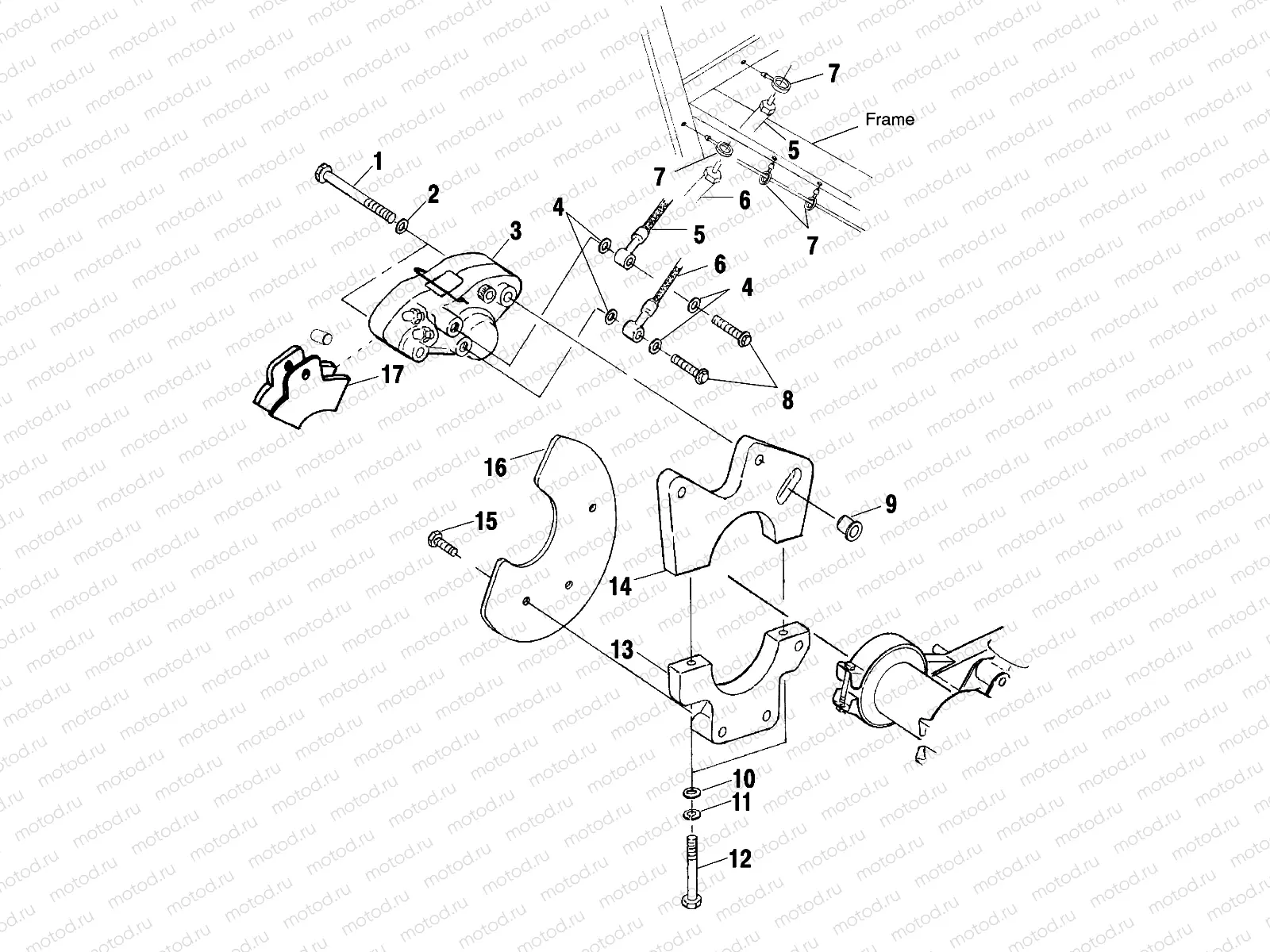 REAR CALIPER MOUNTING - A02BG50AA/AC (4970027002B13) | REAR CALIPER MOUNTING - A02BG50AA/AC (4970027002B13)