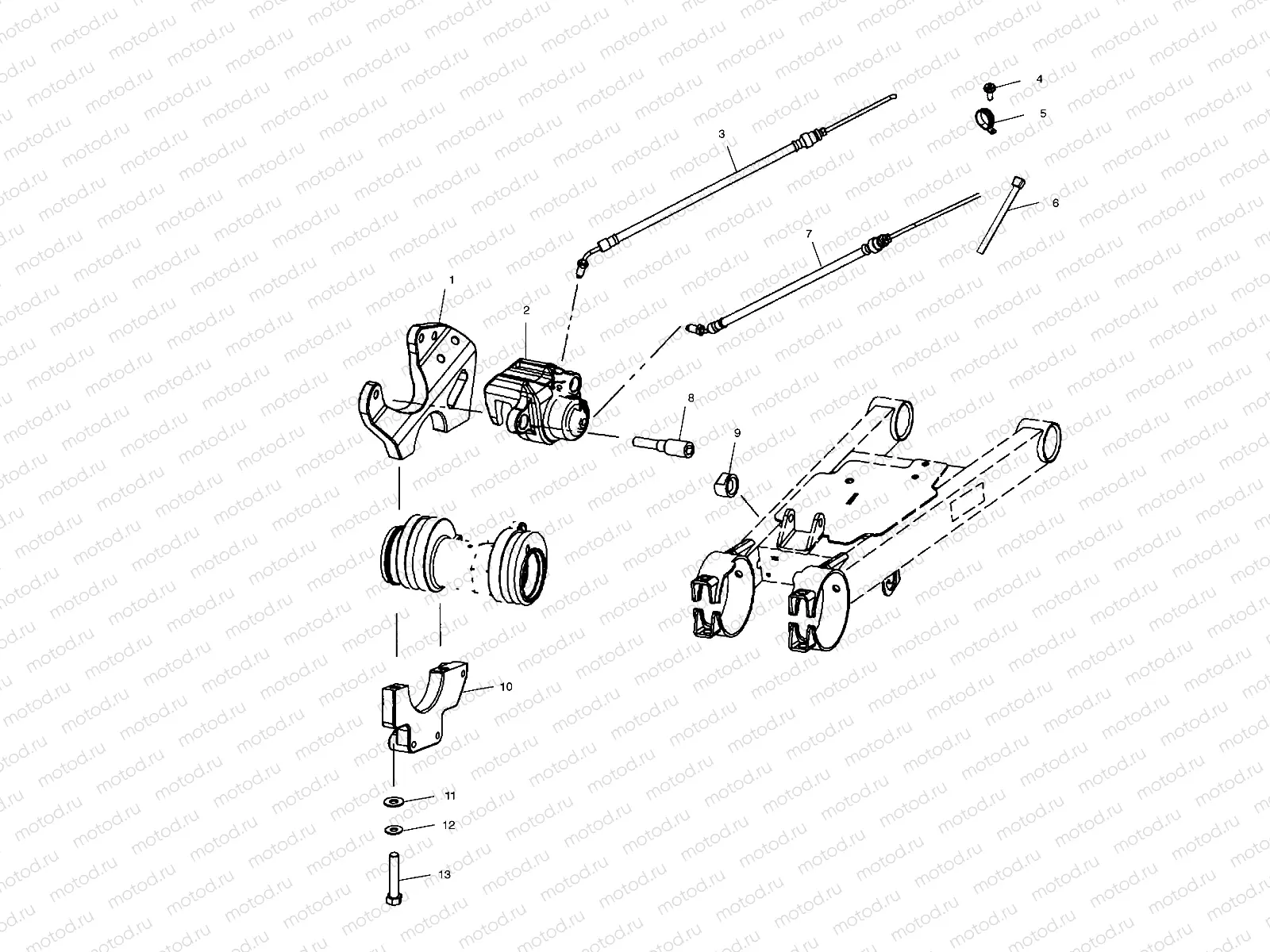 REAR CALIPER MOUNTING - A02CL50AA/DA (4967986798C07) | REAR CALIPER MOUNTING - A02CL50AA/DA (4967986798C07)