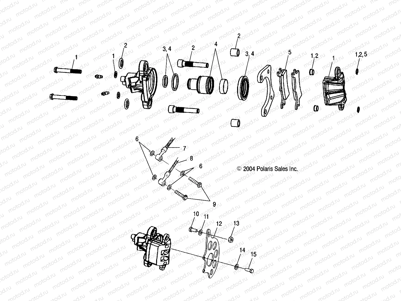 REAR CALIPER MOUNTING - A05BG50AA/FA (4994789478B13) | REAR CALIPER MOUNTING - A05BG50AA/FA (4994789478B13)