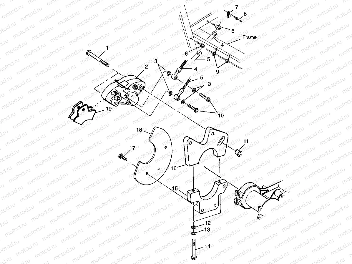 REAR CALIPER MOUNTING - A99BA38CA (4949534953b013) | REAR CALIPER MOUNTING - A99BA38CA (4949534953b013)