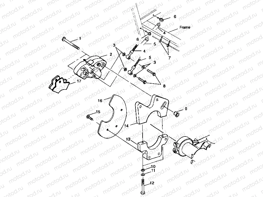 REAR CALIPER MOUNTING - A99BG38CA (4949664966c002) | REAR CALIPER MOUNTING - A99BG38CA (4949664966c002)