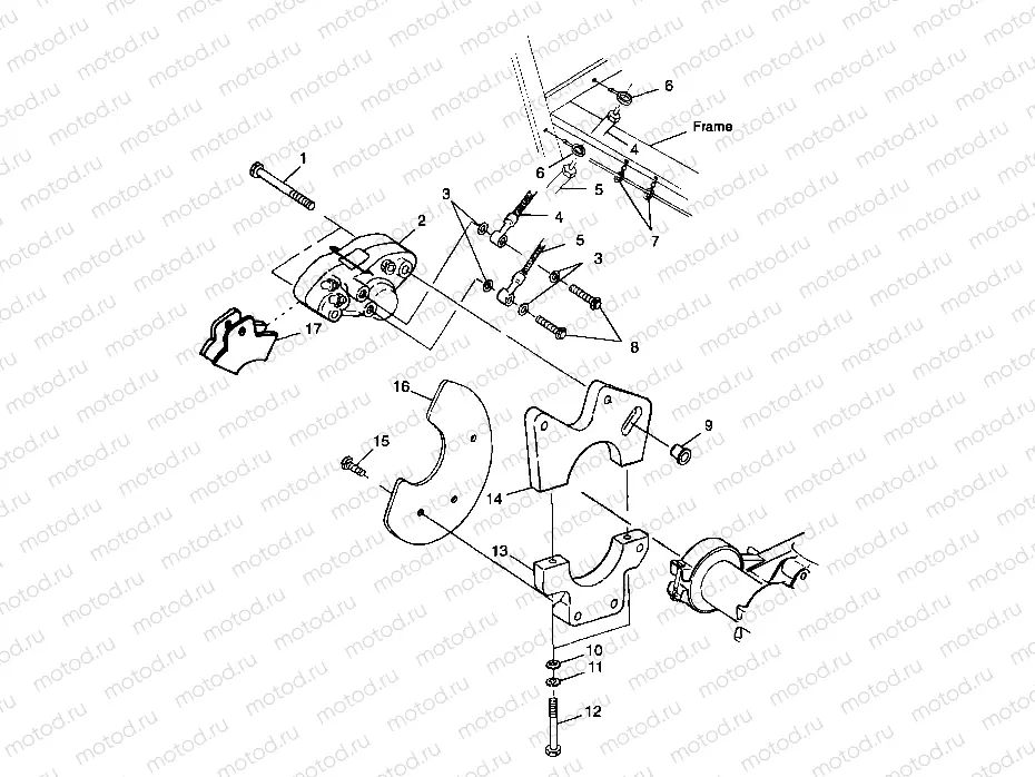 REAR CALIPER MOUNTING - A99CG38CA (4949634963C002) | REAR CALIPER MOUNTING - A99CG38CA (4949634963C002)