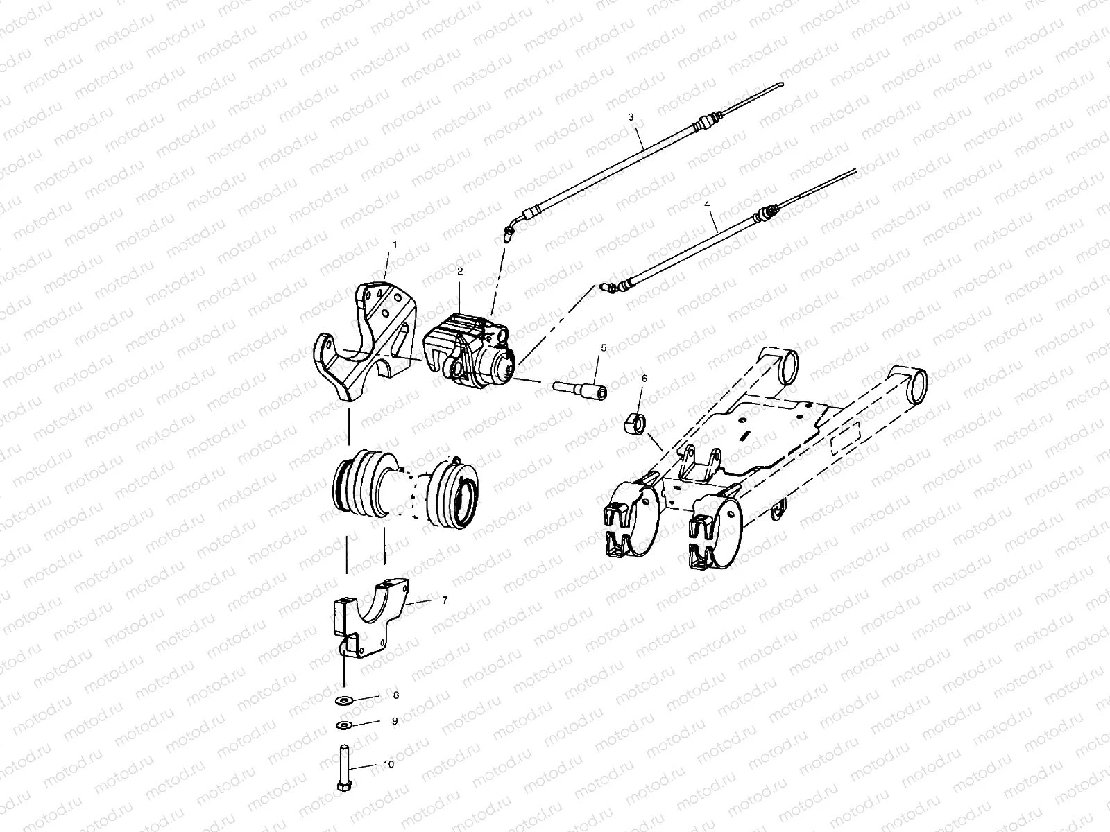 REAR CALIPER MOUNTING - C02CL50AB (4972367236C08) | REAR CALIPER MOUNTING - C02CL50AB (4972367236C08)