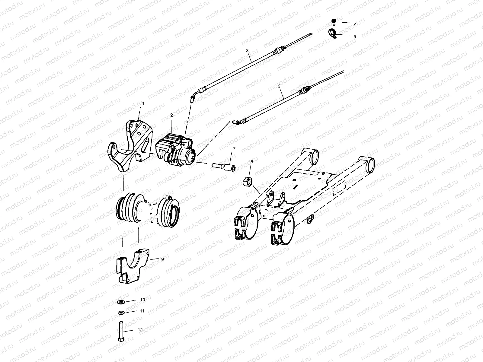 REAR CALIPER MOUNTING - C10CL50AA (4978707870C08) | REAR CALIPER MOUNTING - C10CL50AA (4978707870C08)