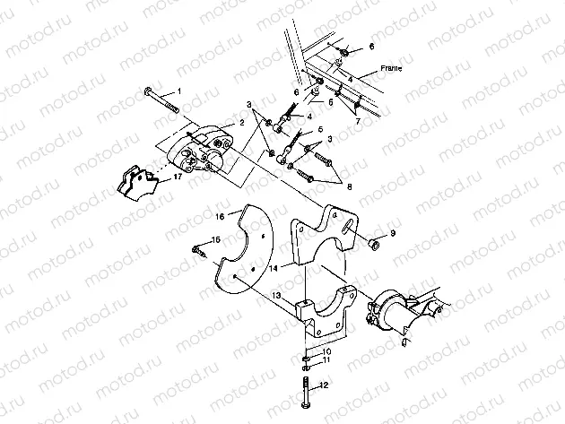 REAR CALIPER MOUNTING - W98BC50A (4944994499c002) | REAR CALIPER MOUNTING - W98BC50A (4944994499c002)