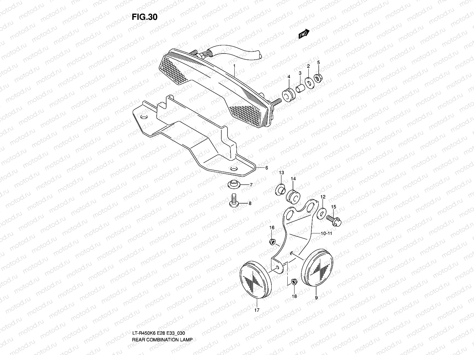 REAR COMBINATION (E28)