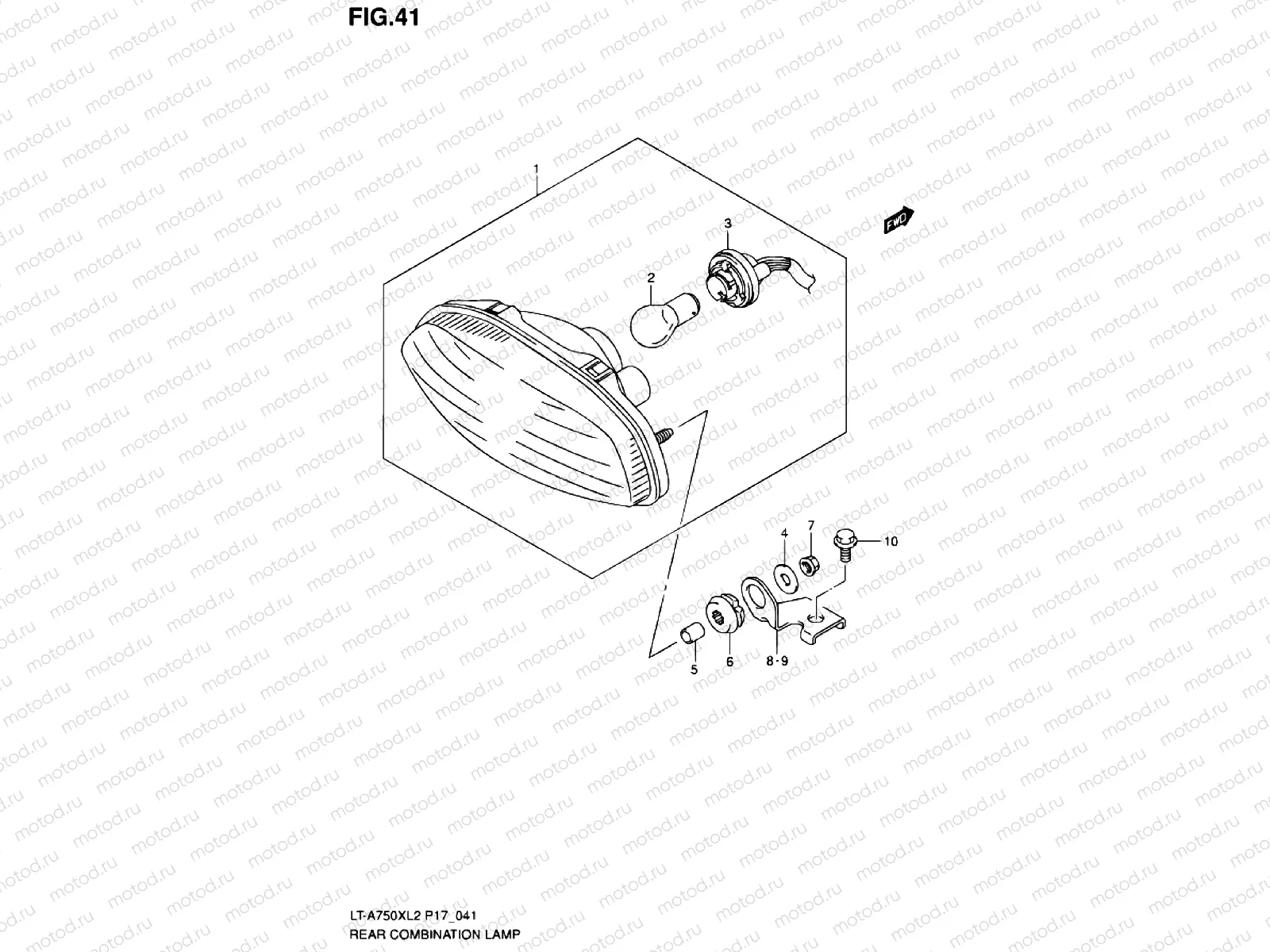 REAR COMBINATION LAMP (LT-A750XL2 P24)