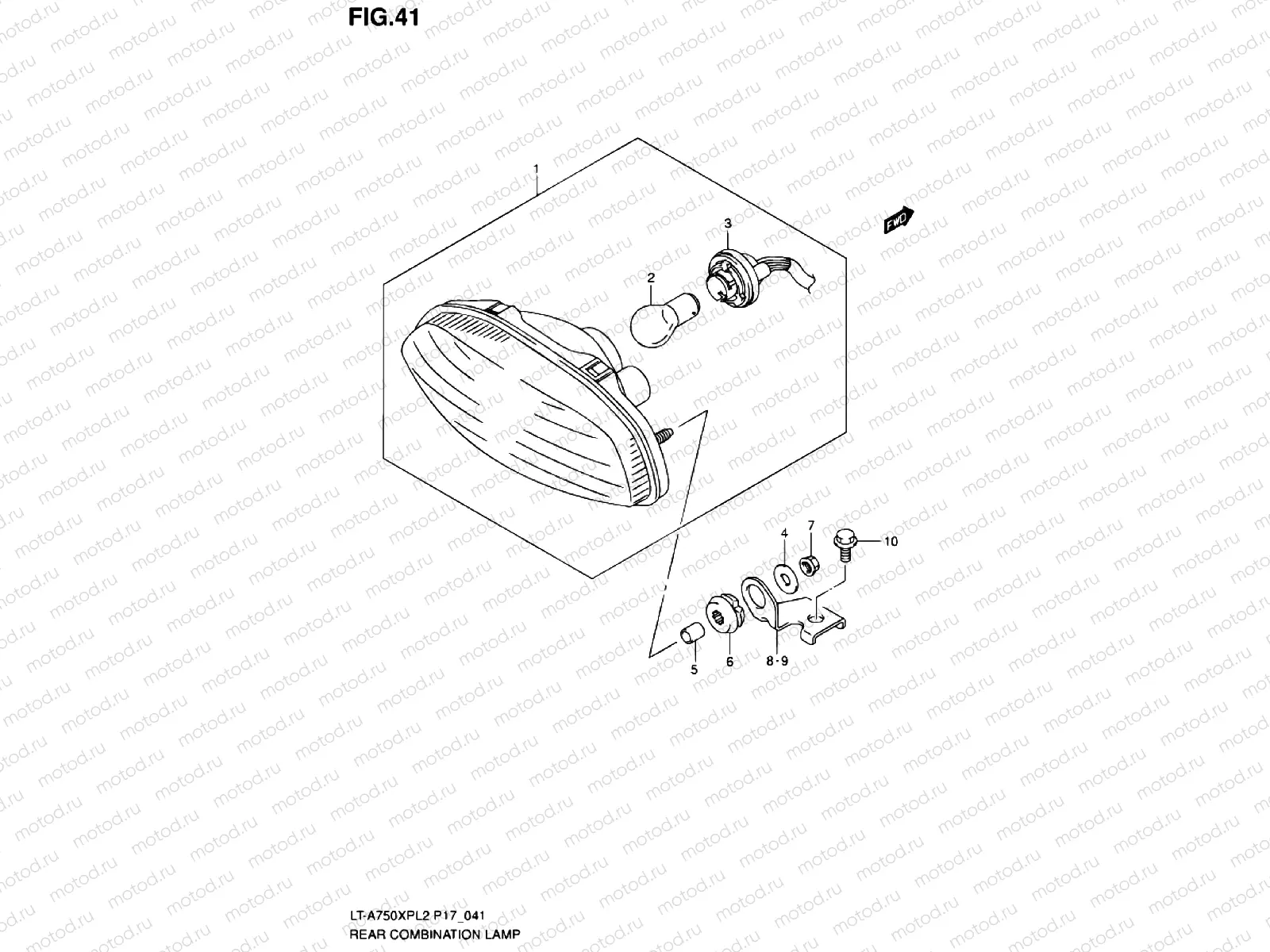 REAR COMBINATION LAMP (LT-A750XPL2 P24)