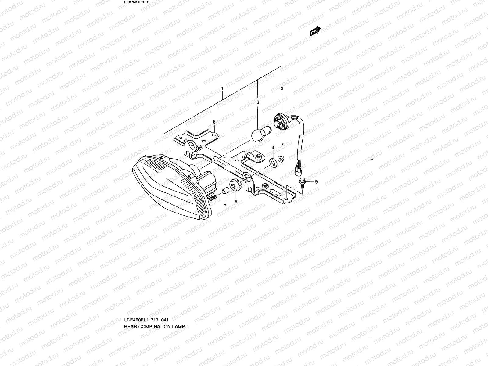 REAR COMBINATION LAMP (LT-F400FL1 P24)