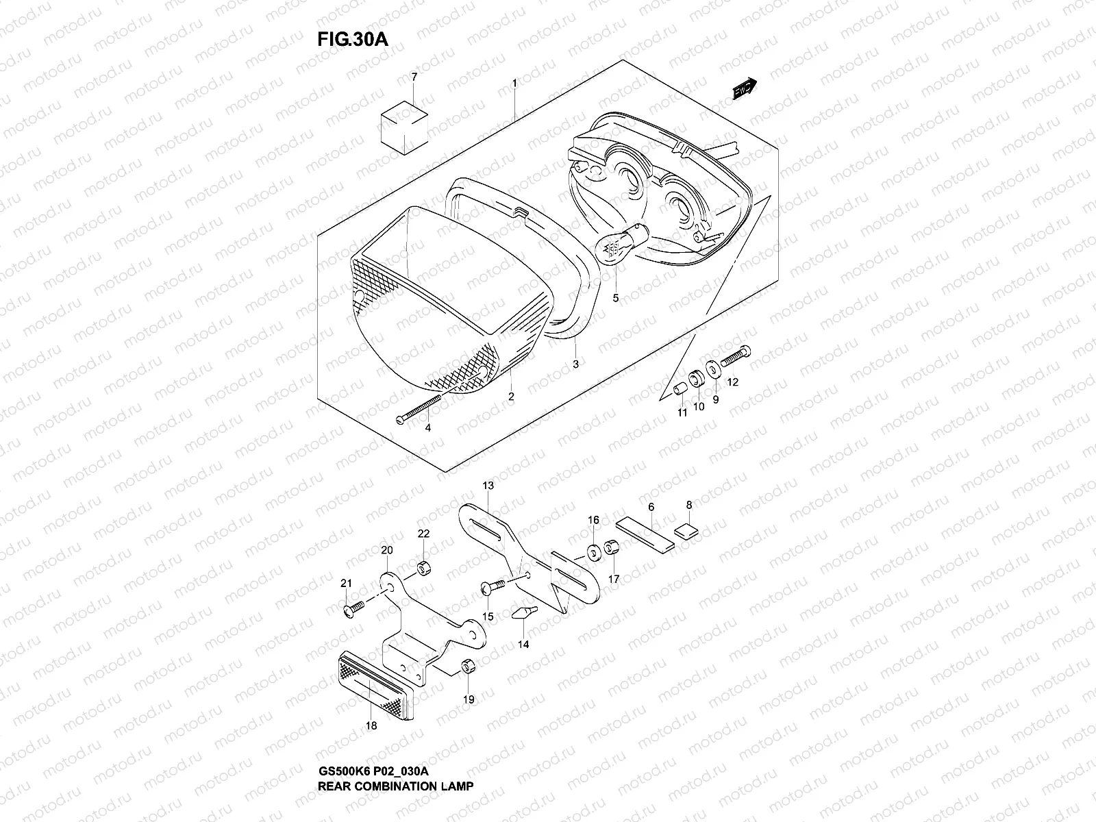 REAR COMBINATION LAMP (MODEL K4/K5/K6)