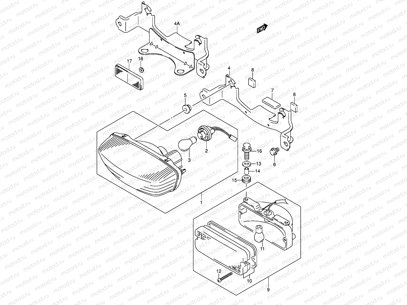 REAR COMBINATION (LT-F250K2/K3 E17,E24)