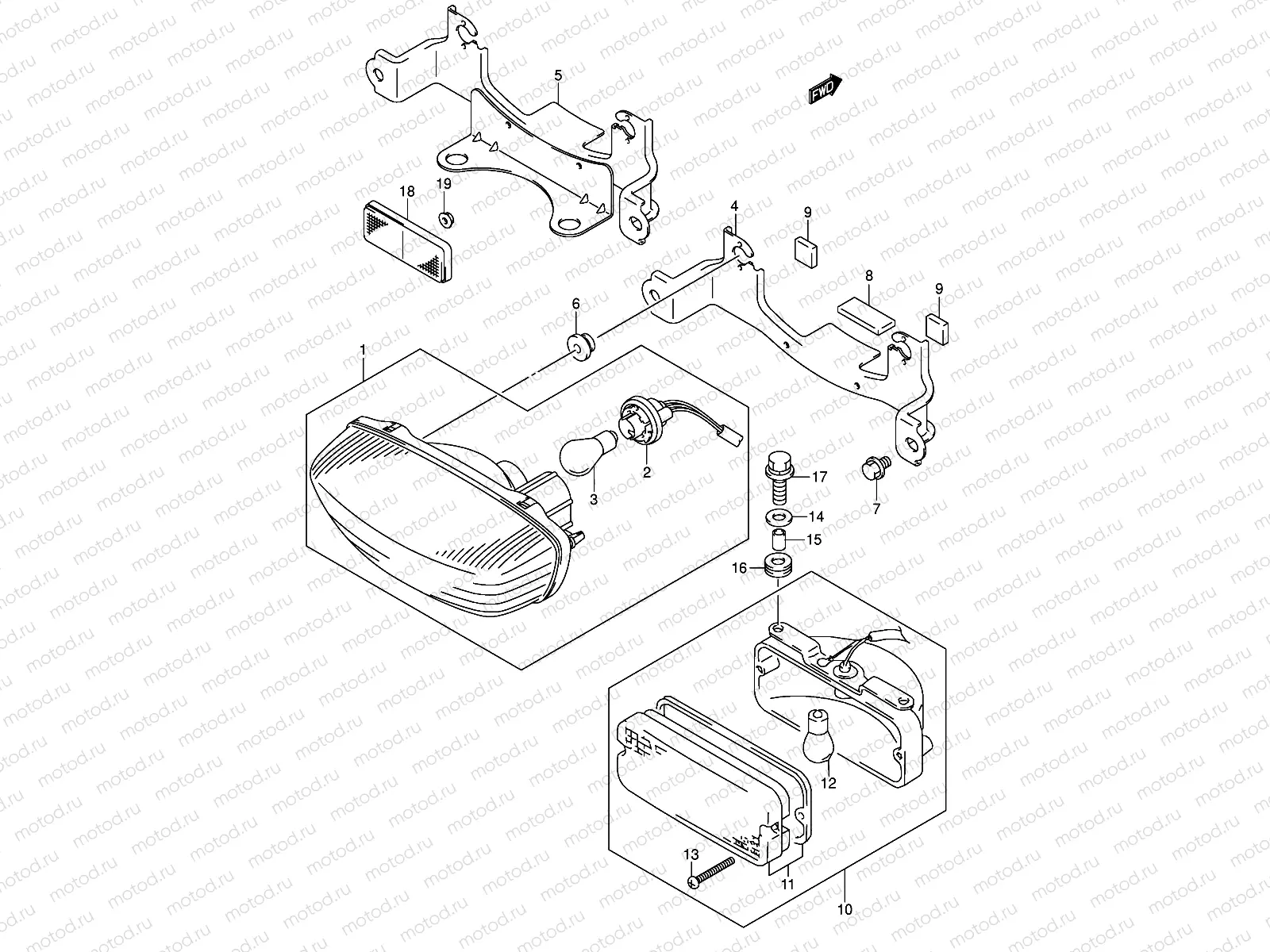 REAR COMBINATION (LT-F250K5/K6 E17,E24)