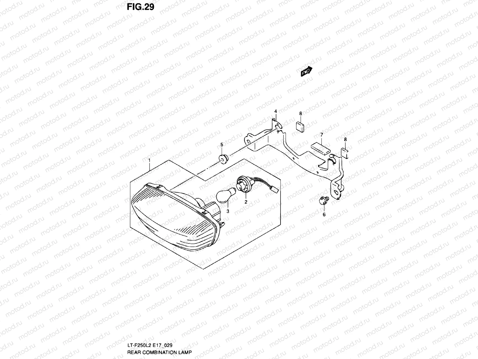 REAR COMBINATION (LT-F250L2 E24)