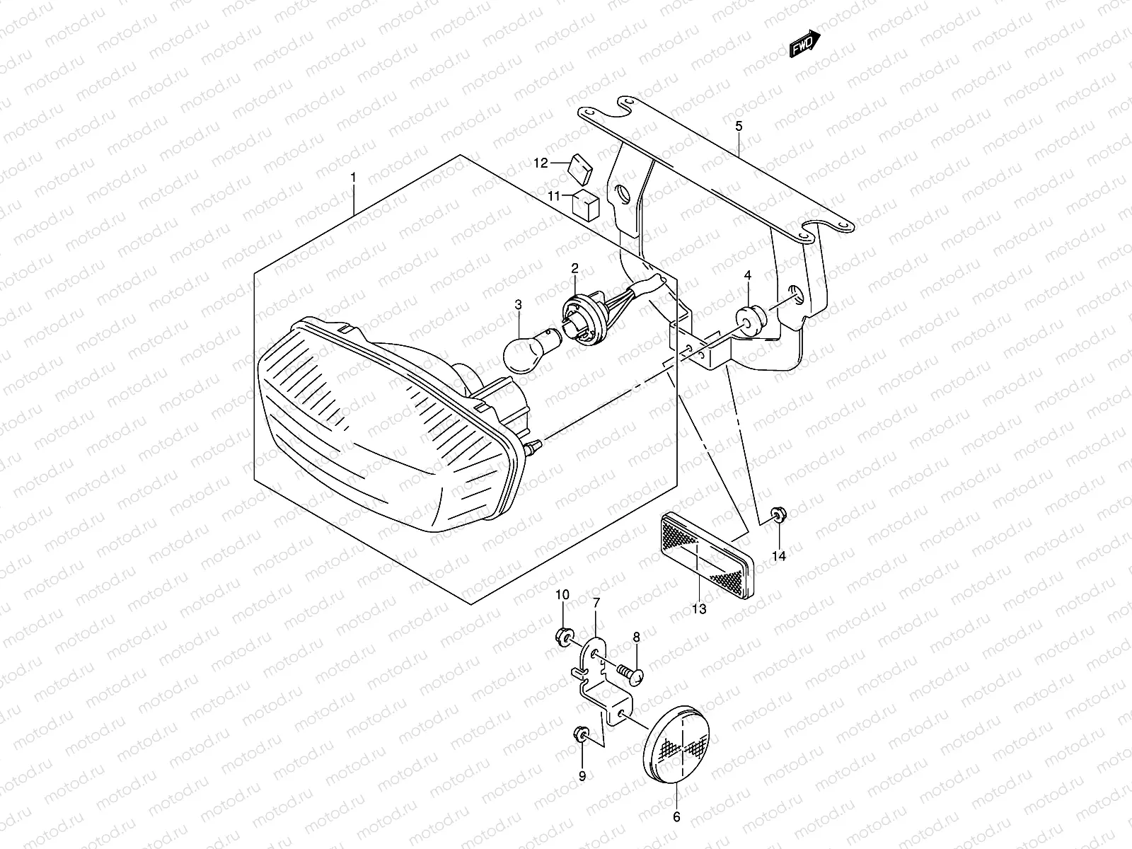 REAR COMBINATION (MODEL K3 E28)