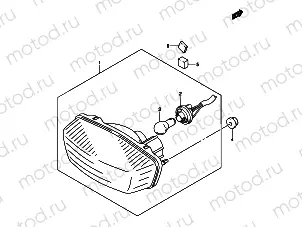 REAR COMBINATION (MODEL K5/K6/K7)