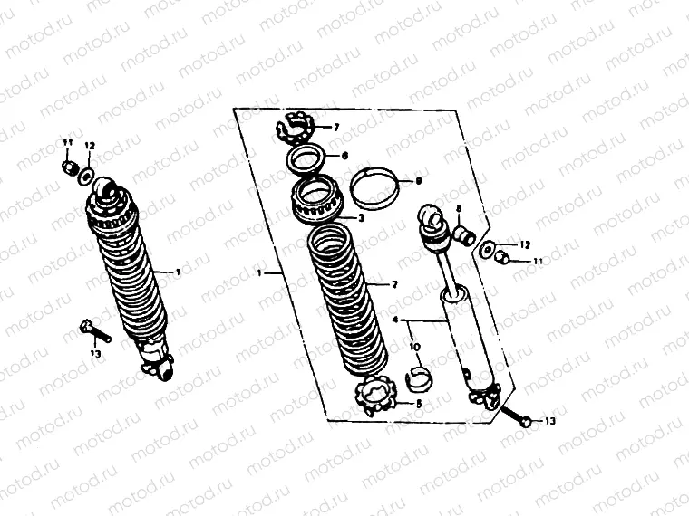 Rear cushion (FZ,FA,FB,F2B)