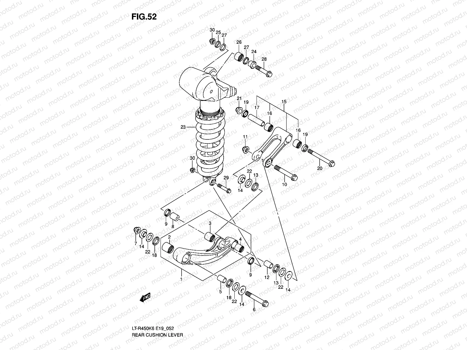 REAR CUSHION LEVER (MODEL K6/K7)