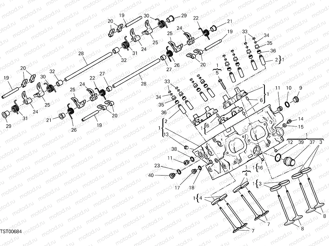 Rear Cylinder Head Valves