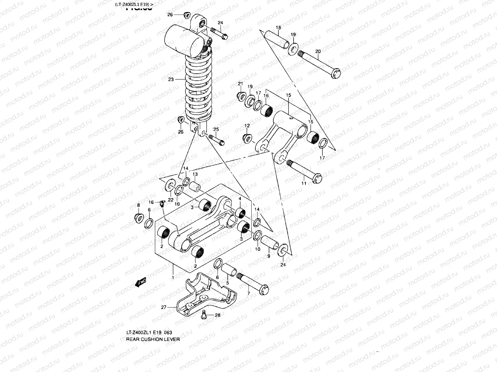 REAR DAMPER (LT-Z400ZL1 E19)