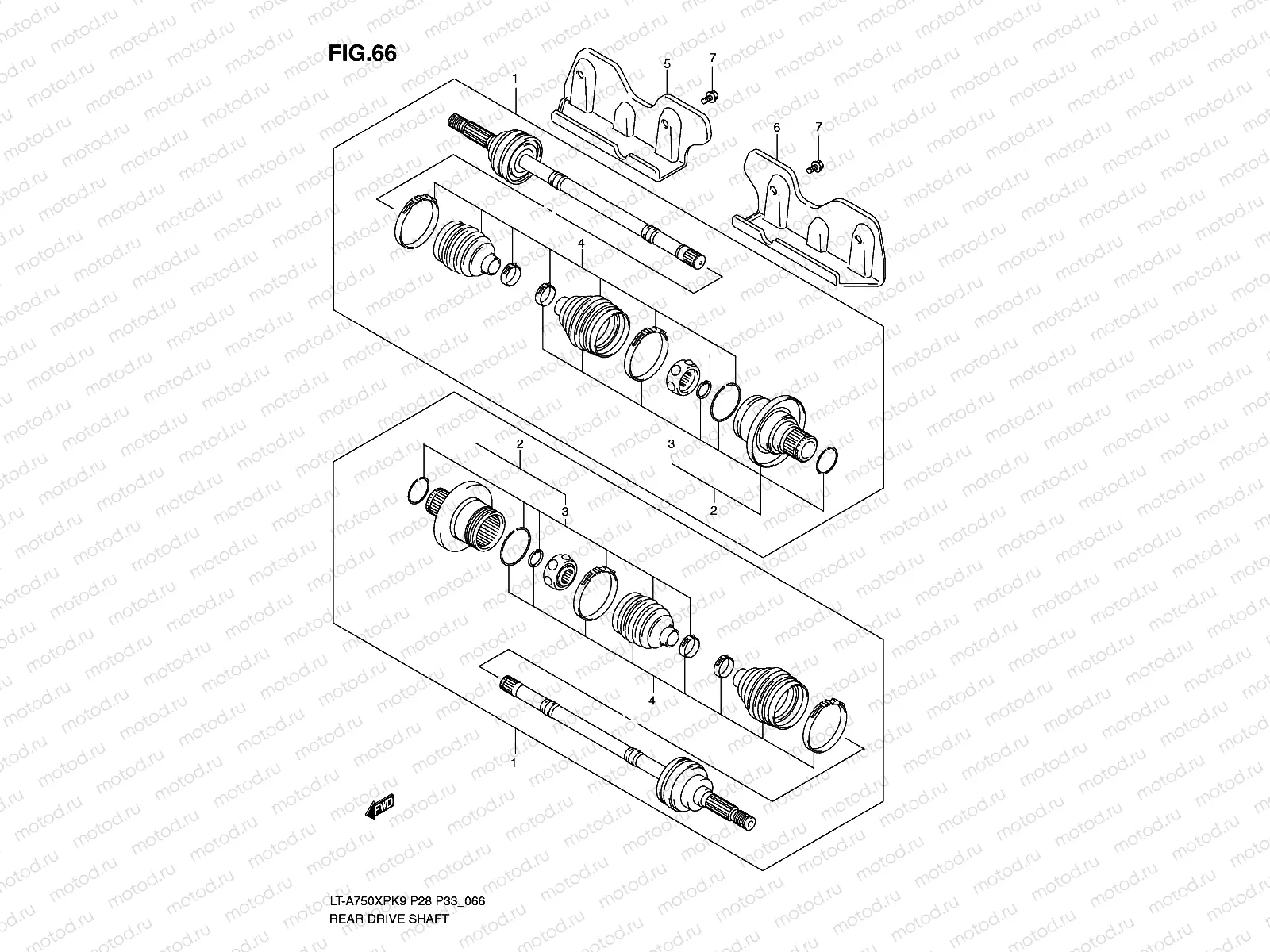 REAR DRIVE SHAFT