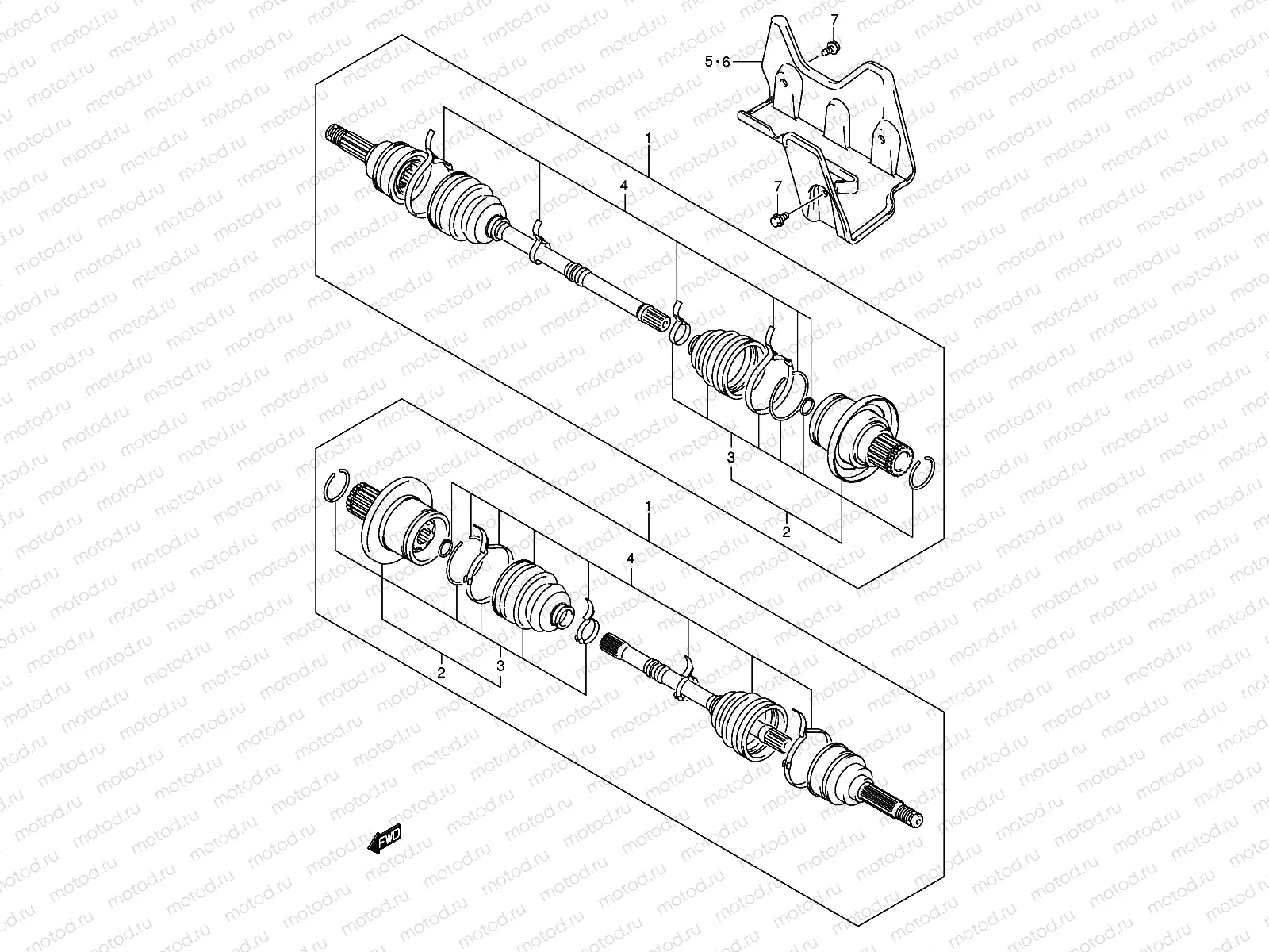 REAR DRIVE SHAFT