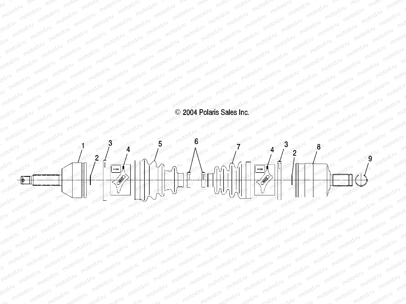 REAR DRIVE SHAFT LH | REAR DRIVE SHAFT LH, RH (2X4)(4X4) - R05RB50AA/R05RD50AA/AB/AC/AD (4995359535B10)