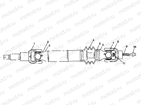 REAR DRIVE SHAFT - S98CH50E(B) (4950135013b005) | REAR DRIVE SHAFT - S98CH50E(B) (4950135013b005)
