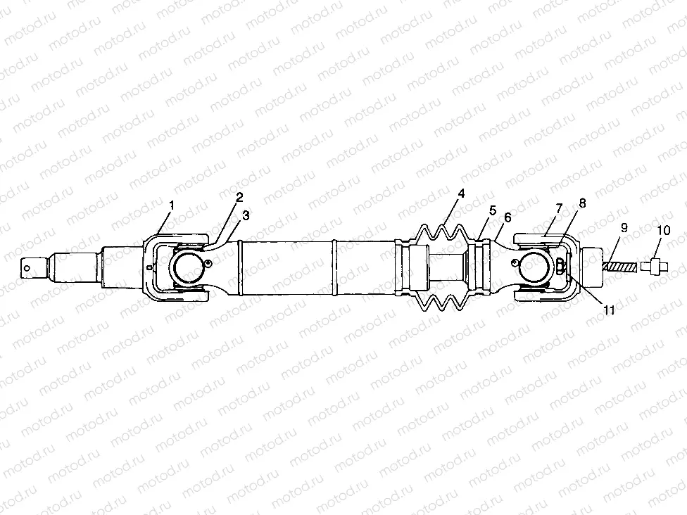 REAR DRIVE SHAFT  SPORTSMAN 500 W97CH50A (4939993999B004) | REAR DRIVE SHAFT  SPORTSMAN 500 W97CH50A (4939993999B004)