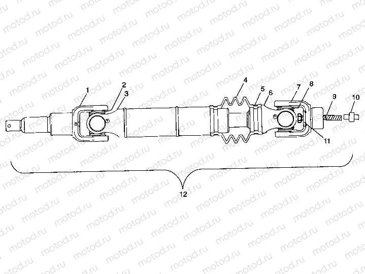REAR DRIVE SHAFT - W97CD50A (4941354135B004) | REAR DRIVE SHAFT - W97CD50A (4941354135B004)