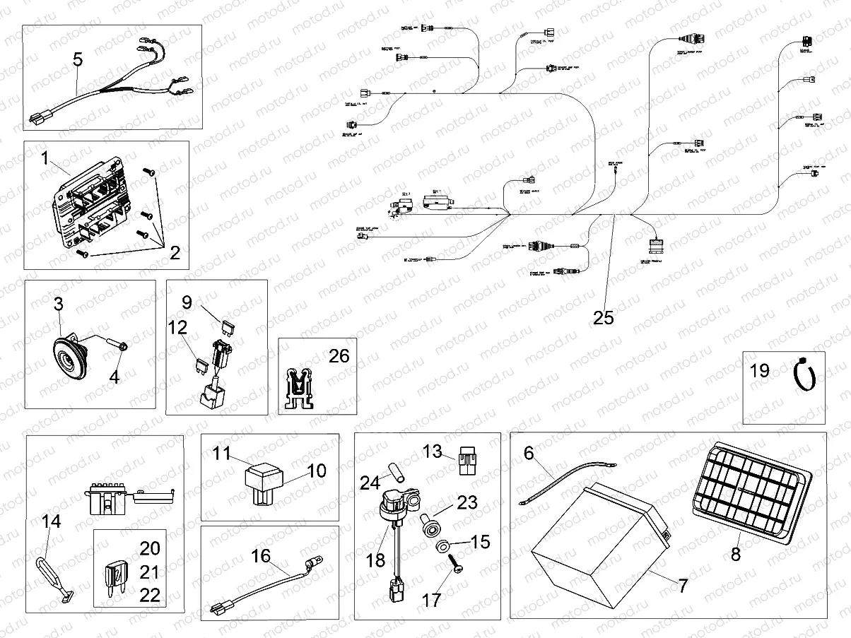 Rear electrical system