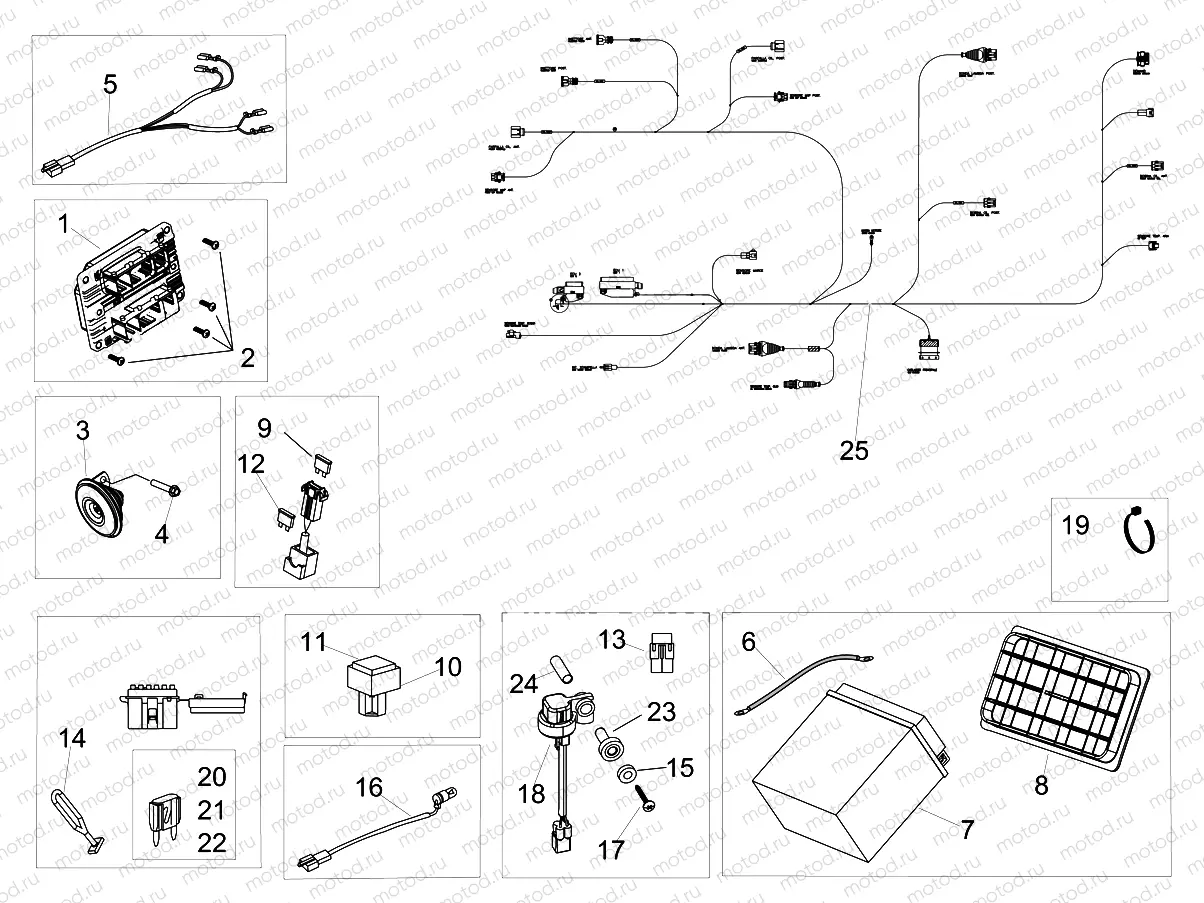 Rear electrical system