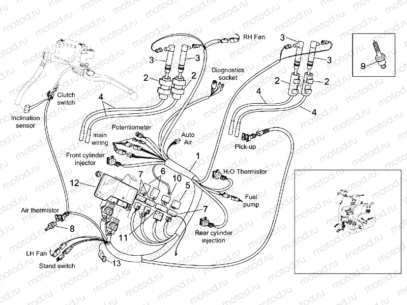 Rear electrical system