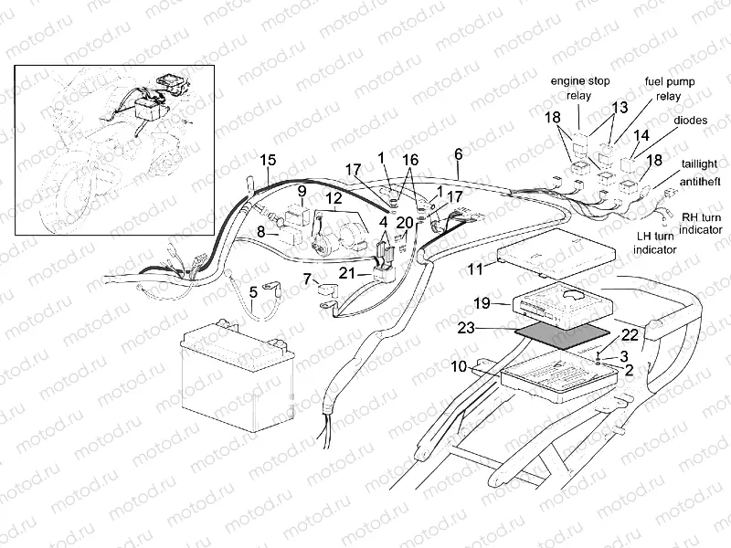 Rear electrical system